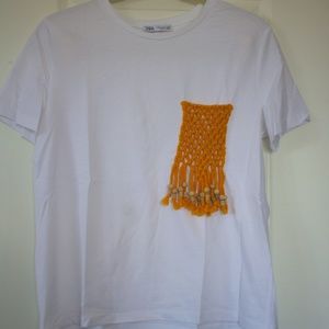 Crochet pocket t-shirt